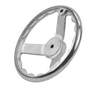 Elegante design in acciaio elettrolitico di 3 ruote a raggi, perfettamente adatto a diversi macchinari (20,3 cm)