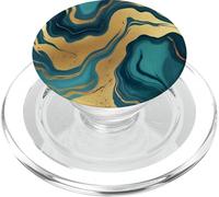 Elegante design in pietra di marmo di giada smeraldo PopSockets PopGrip per MagSafe