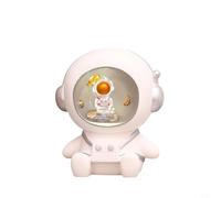 Elegante desk Piggy Bank with Spaceman Motif and Clock Display Made From Sturdy Plastic For Lasting Use In Various Space (G)