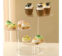 Elegante Dessert a 3 Livelli con Base Luminosa per Le Celebrazioni