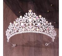 Elegante diadema da sposa con strass a goccia AB Una corona di cristallo di lusso per eventi speciali accessori per capelli, Tiaras, Cristallo