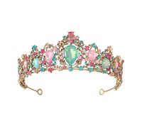 Elegante diadema da sposa con strass corone regolabili per matrimoni e concorsi Elegante accessorio per capelli corona in lega di metallo