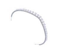 Elegante diadema da sposa con strass e perle finte, design elegante, per feste di fine anno e occasioni speciali, accessorio per capelli con zirconi