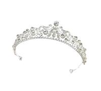 Elegante diadema da sposa con strass, per cerimonia di fine anno, concorso, evento reale, copricapo, Misura unica, come descritto