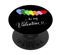 Elegante dichiarazione per San Valentino cuore amore essere il mio PopSockets PopGrip Adesivo