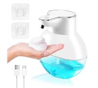 Elegante dispenser automatico di schiuma bianco compatibile con i tuoi saponi pr