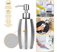 Elegante Dispenser Sapone Argento con Processo di Elettrolisi Longevità Garanti