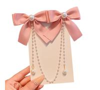 Elegante Doppio Bowknot Clip Per I Bambini Con Nappe Perline Disegni Perfetto Per Le Piccole Ragazze Abbigliamento Quotidiano E Eventi