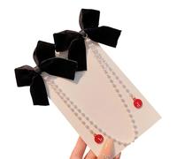 Elegante Doppio Bowknot Clip Per I Bambini Con Nappe Perline Disegni Perfetto Per Le Piccole Ragazze Abbigliamento Quotidiano E Eventi