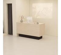 Elegante e compatto banco per la reception - moderno banco cassa per piccoli spazi - ideale per uffici e negozi - migliora l'esperienza del cliente con un design elegante