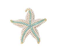 Elegante e delicato accessorio a tema marino progettato come delicata stella Spilla stella da indossare tutti i giorni Spilla stella in lega