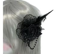 Elegante e delicato fascinator piumato fatto a mano accessori per capelli per le donne copricapo in cristallo anni '20 ornamento artistico