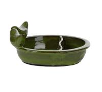 Elegante E Funzionale: Nostri 2 in1 Keramik-Futter- E Trinkschalen. Grün