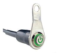 Elegante e funzionale pezzo di collegamento pulsante illuminazione moto (luce verde)