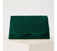 Elegante e leggera clutch plissettata alla moda, borsa da sera glamour e affascinante con slot e scomparti nascosti per le carte, può essere utilizzata come borsa a spalla o a tracolla con catena meta