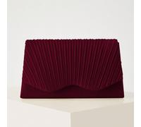 Elegante e leggera clutch plissettata alla moda, borsa da sera glamour e affascinante con slot e scomparti nascosti per le carte, può essere utilizzata come borsa a spalla o a tracolla con catena meta