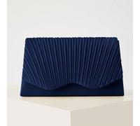 Elegante e leggera clutch plissettata alla moda, borsa da sera glamour e affascinante con slot e scomparti nascosti per le carte, può essere utilizzata come borsa a spalla o a tracolla con catena meta
