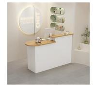 Elegante e moderna scrivania per reception, elegante tavolo da ufficio per affari e ospitalità, lunghezza 110 x larghezza 50 cm, ideale per eleganti aree di ricevimento