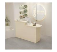 Elegante e moderna scrivania per reception, elegante tavolo da ufficio per ospitalità e affari, lunghezza 110 x larghezza 50 cm, ideale per aree di ricevimento e sale d'attesa
