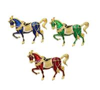Elegante e moderno cavallo Pin 2026 Corpetto Spilla Accessorio di Moda per gli amanti Spilla Elegante Petto Pin Gioielli Tutti, Misura unica, come descritto