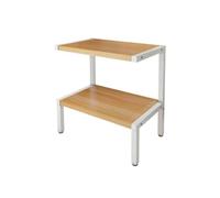 Elegante e moderno supporto per stampante con scaffale per documenti a doppio strato, organizer da scrivania creativo per casa e ufficio, soluzione efficiente per l'archiviazione di fotocopiatrici e