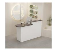Elegante e moderno tavolo da reception - elegante tavolo da banco per ufficio e ospitalità, 120 x 50 cm - ideale per aree di ricevimento aziendali e sale d'attesa, design salvaspazio