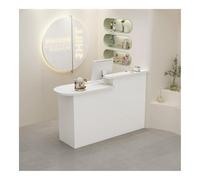 Elegante e moderno tavolo da reception - elegante tavolo da banco per ufficio per ospitalità e affari, lunghezza 110 x larghezza 50 cm, ideale per aree di ricevimento e sale d'attesa