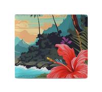 Elegante e portatile, piccolo portamonete con stampa Hello Hawaii, perfetto per zaini, borse a tracolla, tasche, ecc.