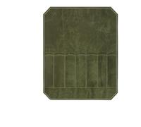 Elegante e robusta custodia per coltelli in tela cerata con 7 scomparti, ideale per riporre e trasportare in modo sicuro coltelli da cucina durante il campeggio, le escursioni o la cucina all'aperto