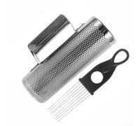 Elegante e robusto acciaio inox Latin Percussion Guiro viene fornito con un esaltatore del suono facile da usare (3 8 pollici)