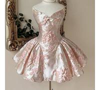 Elegante e romantico abito mini senza spalline a trapezio con tessuto jacquard 3D e paillettes nere, adatto per ritorno a casa, festa di laurea, compleanno, cena, matrimonio, estate L,M,S,XL,XS,XXL,XX