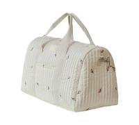 Elegante e spaziosa borsa organizer per pannolini per la mamma con ricamo e molteplici stili di trasporto per varie occasioni uso quotidiano, A