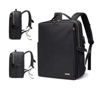 Elegante Espandibile Zaino per Laptop da Donna Approvato Dalla Compagnia Aerea Perfetto per Lavoro, l'università e Viaggi Zaino Multifunzionale Casual Adatto a Notebook da 17,3 Pollici (Nero)
