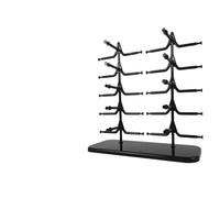 Elegante espositore for occhiali da sole a due file for l'organizzazione degli occhiali(Schwarz)