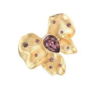 Elegante farfalla strass pin robusta lega artigianale per anniversario di matrimonio festa di Natale abiti unici gioielli farfalla per le donne, Misura unica, come descritto