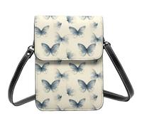 Elegante Farfalla Una Stampa Piccola Crossbody Borse per le Donne, Piccole Borse In Pelle Cellulare Cross Body Bag