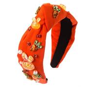 Elegante fascia annodata per le donne antiscivolo primavera Hairband strass perline borchie fasce per capelli per ragazza strumento di styling dei capelli