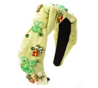 Elegante fascia annodata per le donne antiscivolo primavera Hairband strass perline borchie fasce per capelli per ragazza strumento di styling dei capelli