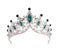Elegante fascia per capelli a forma di corone grandi per compleanni con robusti materiali in lega e cristalli alla moda con corone alla moda
