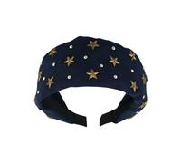 Elegante fascia per capelli con accento a stella giapponese, design delicato, accessorio per capelli per uso quotidiano per adolescenti e donne in tessuto con stelle