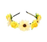 Elegante fascia per capelli con fiore simulazione ghirlande di fiori per festival musicali da indossare tutti i giorni puntelli per feste