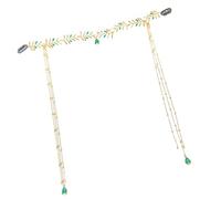 Elegante fascia per capelli con strass, stile vintage, con nappe, con strass, per matrimoni e festival