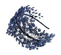 Elegante fascia per capelli da donna e ragazza, lussuosa fascia per capelli con cristalli intrecciati, per abito da sera e sposa