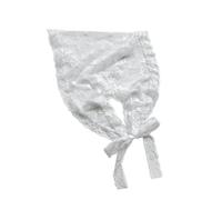 Elegante fascia per capelli in pizzo con motivo floreale e design triangolare, per un elegante abbigliamento da vacanza e fotografia primaverile, bandana per capelli in pizzo, Stella dei cinque giorni