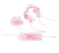 Elegante fascia per capelli in pizzo e rasatello con fascia elastica modificabile confortevole piano elasticizzato per uso quotidiano feste bambini modifica piega capelli