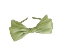 Elegante fascia per capelli in rete di seta con fiocco, antiscivolo, per donne e adolescenti, uso quotidiano