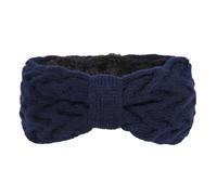 Elegante fascia per capelli lavorata a maglia per donne e ragazze in morbido pile con fiocchi per capelli a maglia fascia invernale per proteggere le orecchie