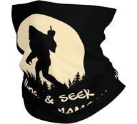 Elegante Fascia per Capelli UFO Alien And Bigfoot Moon Protezione del Viso Ghetta 26X30cm per Donna,Yoga,Escursionismo