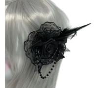Elegante fascinator delicato piumato fatto a mano accessori per capelli per le donne copricapo in cristallo 1920 ornamento artistico