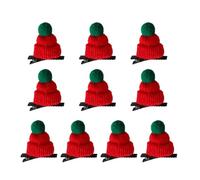 Elegante fermaglio per capelli a forma di cappello di Natale, comodo fermaglio per capelli in peluche per feste e feste